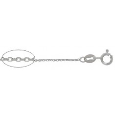 2mm Anchor Chain, 14" - 24" Length, Sterling Silver